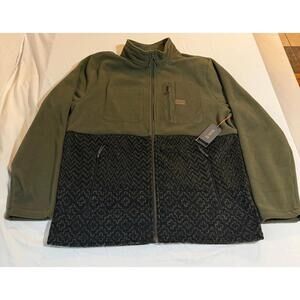 NWT Roark Men’s Landfall Full Zip‎ Fleece Jacket Sweater Size XL